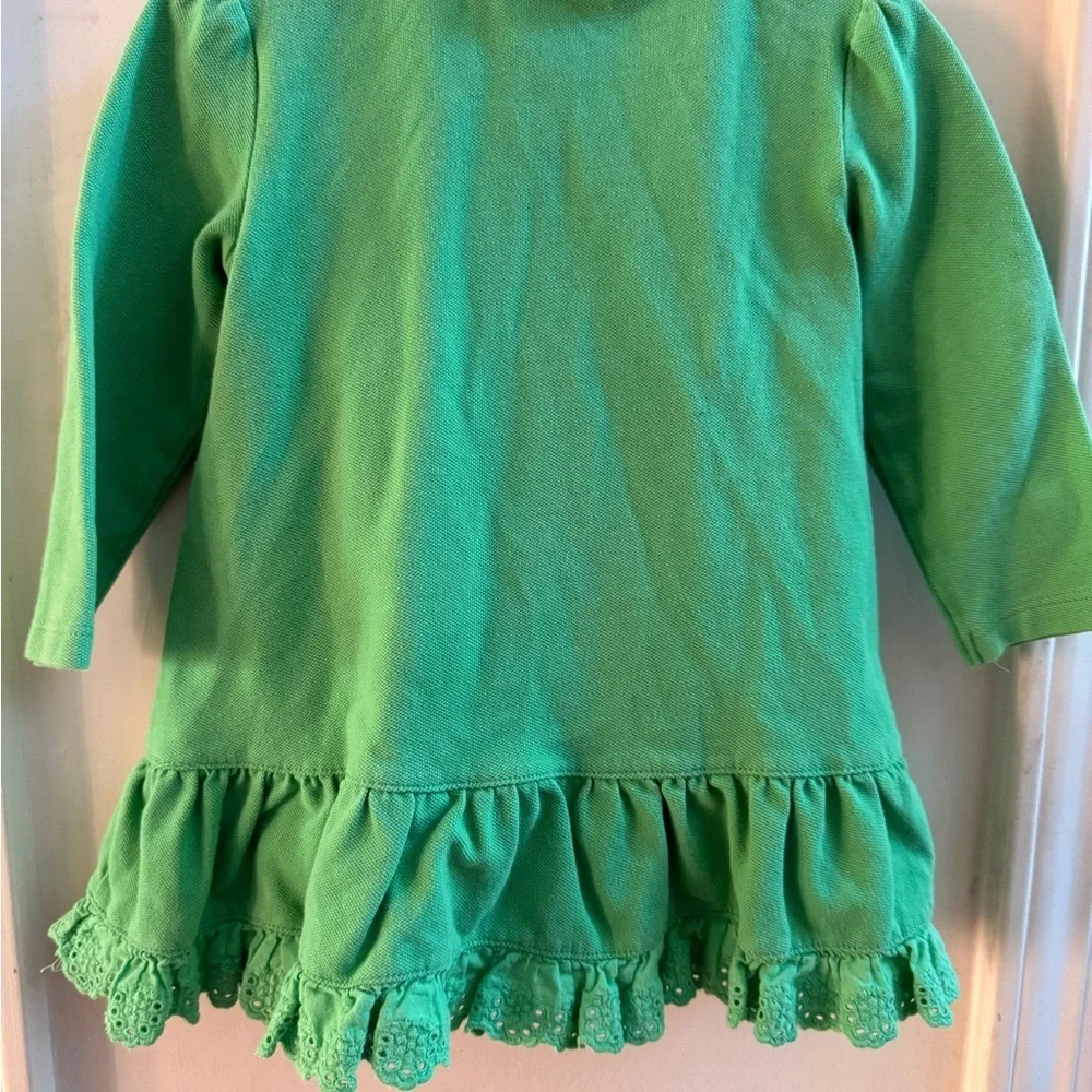 Ralph Lauren Long Sleeve Polo Dress & Diaper Cover